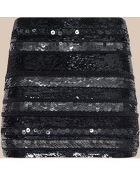 L'Agence - Dion Sequin Mini Skirt - Lyst