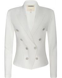 L'Agence - Blazer Structuré Emerson, Ivoire - Lyst