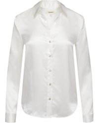 L'Agence - Tyler Silk Blouse - Lyst