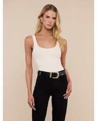 L'Agence - 'Agence Nica Scoopneck Bodysuit - Lyst