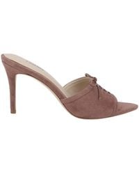 L'Agence - Thames Suede Sandal - Lyst