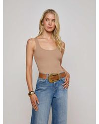 L'Agence - 'Agence Nica Scoopneck Bodysuit - Lyst