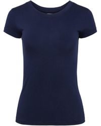 L'Agence - Cory Cotton Scoopneck Tee - Lyst