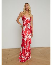 L'Agence - Charmaine Silk Gown - Lyst