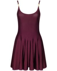 L'Agence - Lana Flare Knit Dress - Lyst