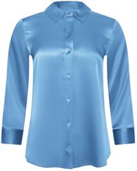 L'Agence - Dani Silk Blouse Top - Lyst