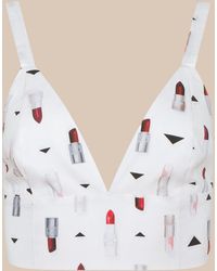 L'Agence - Kaori Bralette Top - Lyst