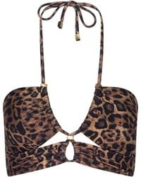 L'Agence - 'Agence Sirena Halter Bikini Top - Lyst