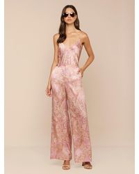 L'Agence - Pilar Silk Wide-Leg Pants - Lyst