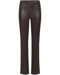 L'Agence - Ruth Coated Straight-Leg Jean - Lyst