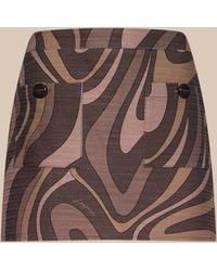 L'Agence - Cyra Low-Rise Mini Skirt - Lyst