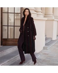 L'Agence - Icelyn Faux Fur Coat - Lyst