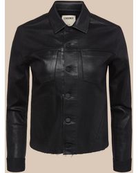 L'Agence - Janelle Coated Jacket - Lyst