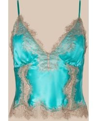 L'Agence - 'Agence Kimber Silk Lace Camisole - Lyst