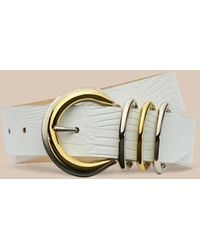 L'Agence - Tobar Leather Belt - Lyst