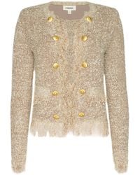 L'Agence - Mireille Fringe Cardigan - Lyst