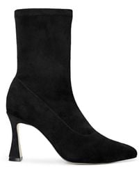 L'Agence - Severine Stretch-Suede Boot - Lyst