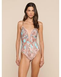 L'Agence - 'Agence Lilou One-Piece Swimsuit - Lyst