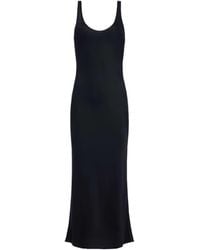 L'Agence - Akiya Satin Maxi Dress - Lyst