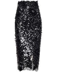 L'Agence - Makena Sequin Pencil Skirt - Lyst