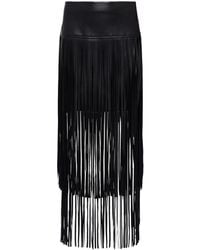 L'Agence - Karolina Fringe Skirt - Lyst