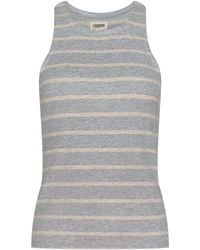 L'Agence - Nia Ribbed Tank Top - Lyst