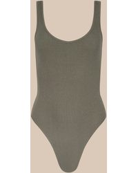 L'Agence - Nica Scoopneck Bodysuit - Lyst