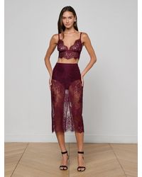 L'Agence - Jupe Makena À Coupe Mi-Longue - Lyst