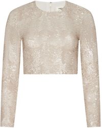 L'Agence - Rogan Sequin Top - Lyst