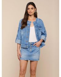 L'Agence - Anouk Jean Jacket - Lyst