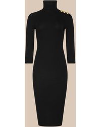 L'Agence - Voletta Turtleneck Knit Dress - Lyst