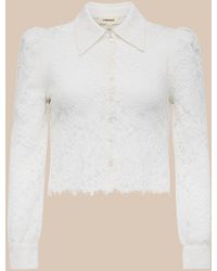 L'Agence - 'Agence Anita Lace Blouse Top - Lyst