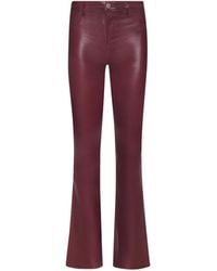 L'Agence - Ruth Coated Straight-Leg Jean - Lyst
