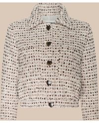 L'Agence - Jia Cropped Tweed Jacket - Lyst