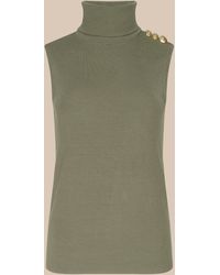 L'Agence - Ceci Sleeveless Turtleneck - Lyst