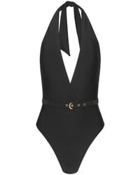L'Agence - Sidney Plunge One-Piece Swimsuit - Lyst