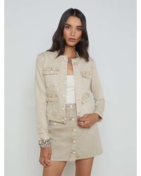 L'Agence - Yari Jean Jacket - Lyst