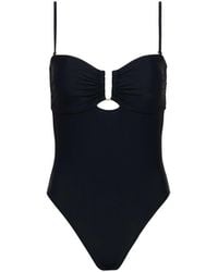 L'Agence - Emelia Bandeau One-Piece Swimsuit - Lyst