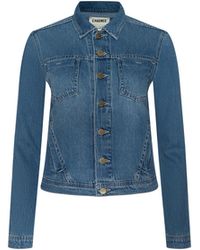 L'Agence - Celine Jean Jacket - Lyst