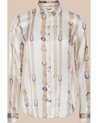 L'Agence - Tyler Silk Blouse Top - Lyst