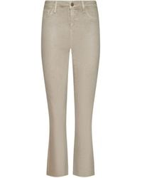 L'Agence - Kendra Coated Cropped Flare Jean - Lyst