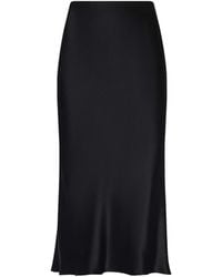 L'Agence - Perin Silk Midi Skirt - Lyst