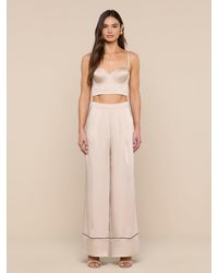 L'Agence - Pantalon Tavia, Champagne/Bleu Nuit - Lyst