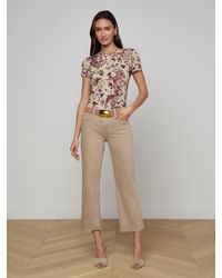 L'Agence - Wanda Cropped Wide-Leg Jean - Lyst