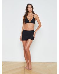 L'Agence - Coco Mini Skirt Cover-up - Lyst