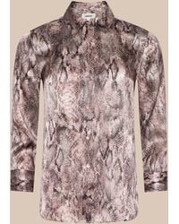 L'Agence - 'Agence Dani Silk Blouse Top - Lyst