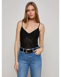 L'Agence - Elowen Mesh Bodysuit - Lyst