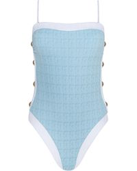 L'Agence - Tory Bandeau One-Piece Swimsuit - Lyst