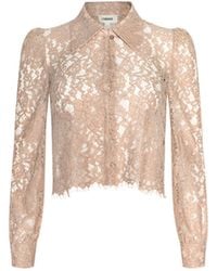L'Agence - 'Agence Anita Lace Blouse Top - Lyst