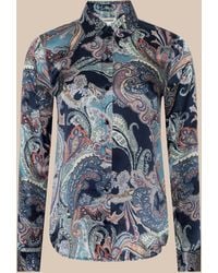 L'Agence - Tyler Silk Blouse Top - Lyst